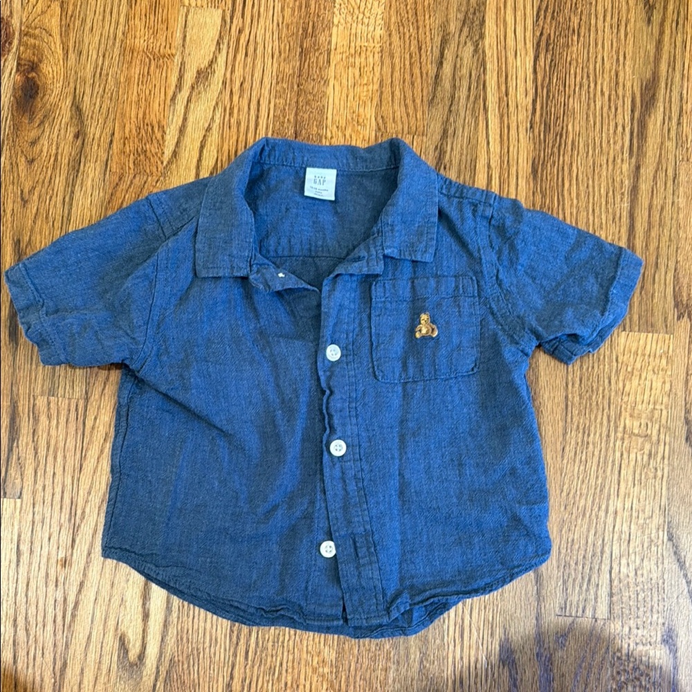 Baby GAP linen button down 12-18 months